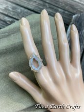 画像6: 【魔除け・浄化・癒し】キラキラ高品質大ぶりアゲートジオード （ドゥルージー）リング・指輪 12号★トレジャーメノウ 1点ものパワーストーン天然石 アクセサリー お守りヒーリングジュエリー (6)