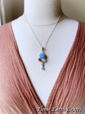 画像10: 【幸運を呼ぶ石】高品質オワイヒーオパール（オレゴン産）ペンダントトップ with ブルームーンストーン  アメジスト原石★ブルーオパール パワーストーン 天然石アクセサリー ヒーリングジュエリー スピリチュアル　お守り (10)