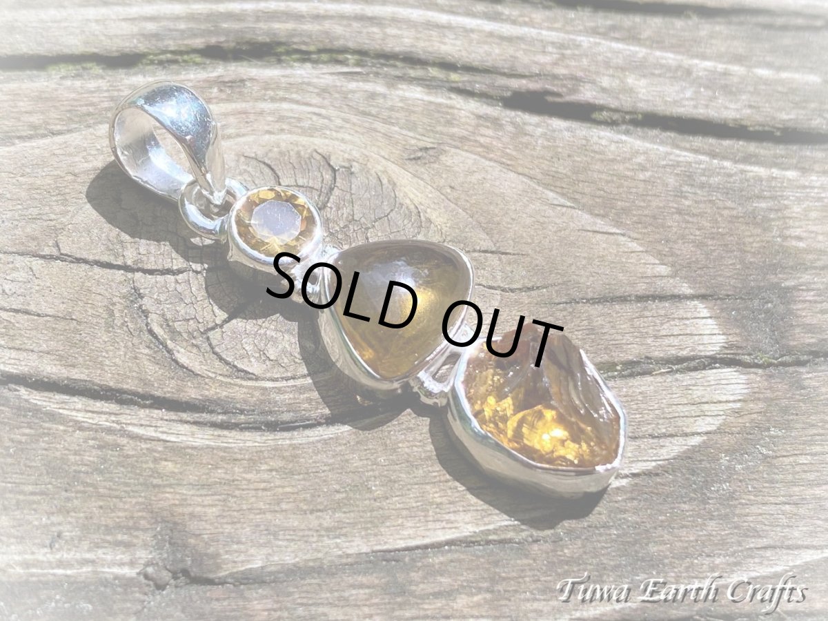 画像12: 【開運・自信アップ・財運アップ】高品質マンダリンシトリン原石ペンダントトップ with 宝石質きらきらシトリン 1点もの★パワーストーン天然石アクセサリー ヒーリングストーンお守りジュエリー 11月誕生石　 (12)