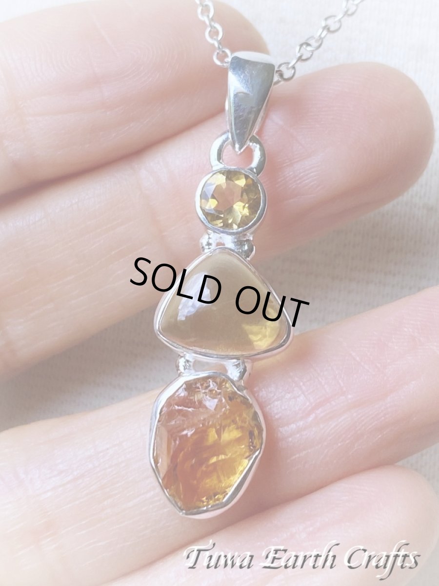 画像6: 【開運・自信アップ・財運アップ】高品質マンダリンシトリン原石ペンダントトップ with 宝石質きらきらシトリン 1点もの★パワーストーン天然石アクセサリー ヒーリングストーンお守りジュエリー 11月誕生石　 (6)