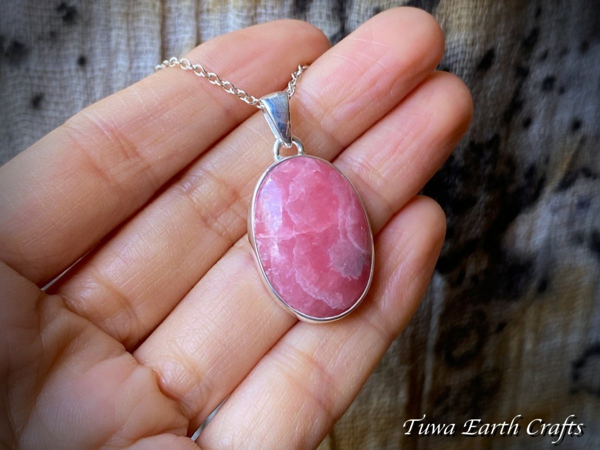 画像4: 【ヒーリング効果・美的感覚アップ】高品質インカローズ ペンダントトップ ロードクロサイト 1点もの スターリングシルバー天然石パワーストーンアクセサリー ヒーリングストーン お守りジュエリー (4)