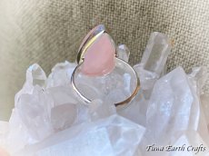 画像11: 【自己肯定・自信アップ】大ぶり高品質 大ぶりローズクォーツ指輪リング 14号 1点もの★ハンドメイド パワーストーン天然石ジュエリー お守り ヒーリングアクセサリー (11)
