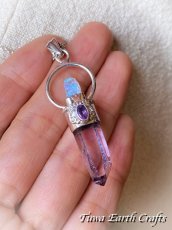 画像19: 1点もの【浄化・癒し】高品質アメシスト/アメジスト原石ポイント(メキシコ・ベラクルス産)ペンダントトップ with ブルームーンストーン *2月誕生石　パワーストーン天然石アクセサリー ヒーリングクリスタル  スピリチュアルお守り (19)