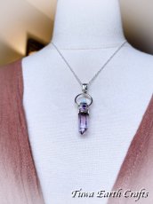 画像10: 1点もの【浄化・癒し】高品質アメシスト/アメジスト原石ポイント(メキシコ・ベラクルス産)ペンダントトップ with ブルームーンストーン *2月誕生石　パワーストーン天然石アクセサリー ヒーリングクリスタル  スピリチュアルお守り (10)
