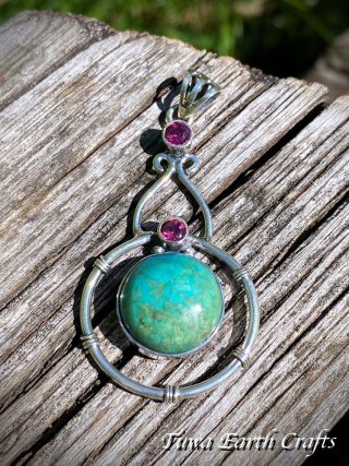 【SALE】ルビー＆サファイアインカイヤナイトネックレス ルビーサファイアインカイヤナイトSA（円形・Mサイズ）シルバー