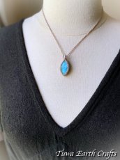 画像17: 【愛と平和のシンボル】高品質ラリマー ペンダント/ネックレス　シンプル＆ナチュラル 生成り＊世界三大ヒーリングストーン 1点もの天然石パワーストーンお守りマクラメアクセサリー (17)