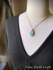 画像18: 【愛と平和のシンボル】高品質ラリマー ペンダント/ネックレス　シンプル＆ナチュラル 生成り＊世界三大ヒーリングストーン 1点もの天然石パワーストーンお守りマクラメアクセサリー (18)