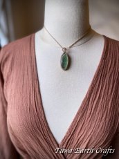 画像7: 【自由な発想を促す】大ぶり 高品質 グリーンフローライト ペンダント・ネックレス★シンプル＆ナチュラル　ハンドメイド 1点もの マクラメ編み　受験お守り　天然石パワーストーン アクセサリー　スピリチュアル (7)