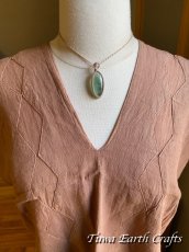 画像11: 【自由な発想を促す】大ぶり 高品質 グリーンフローライト ペンダント・ネックレス★シンプル＆ナチュラル　ハンドメイド 1点もの マクラメ編み　受験お守り　天然石パワーストーン アクセサリー　スピリチュアル (11)