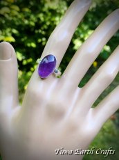 画像13: 【直観力向上・浄化・保護】大ぶり 高品質 アメジスト 紫水晶 リング 指輪 17号　1点もの 天然石パワーストーンお守りアクセサリー 電磁波対策 ヒーリングジュエリー　スピリチュアル (13)