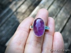 画像7: 【直観力向上・浄化・保護】大ぶり 高品質 アメジスト 紫水晶 リング 指輪 17号　1点もの 天然石パワーストーンお守りアクセサリー 電磁波対策 ヒーリングジュエリー　スピリチュアル (7)