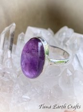 画像29: 【直観力向上・浄化・保護】大ぶり 高品質 アメジスト 紫水晶 リング 指輪 17号　1点もの 天然石パワーストーンお守りアクセサリー 電磁波対策 ヒーリングジュエリー　スピリチュアル (29)
