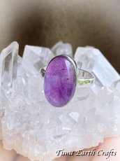 画像30: 【直観力向上・浄化・保護】大ぶり 高品質 アメジスト 紫水晶 リング 指輪 17号　1点もの 天然石パワーストーンお守りアクセサリー 電磁波対策 ヒーリングジュエリー　スピリチュアル (30)