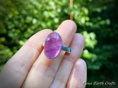 画像10: 【直観力向上・浄化・保護】大ぶり 高品質 アメジスト 紫水晶 リング 指輪 17号　1点もの 天然石パワーストーンお守りアクセサリー 電磁波対策 ヒーリングジュエリー　スピリチュアル (10)