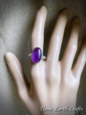 画像6: 【直観力向上・浄化・保護】大ぶり 高品質 アメジスト 紫水晶 リング 指輪 17号　1点もの 天然石パワーストーンお守りアクセサリー 電磁波対策 ヒーリングジュエリー　スピリチュアル (6)
