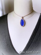画像9: 【厄除け・邪気払い・開運・受験お守り】高品質ラピスラズリ（アフガニスタン産）ペンダント ネックレス　 マクラメ 石全長3.9cm大ぶり♪  星空色 シンプル パワーストーン天然石アクセサリー 合格祈願お守り スピリチュアル (9)