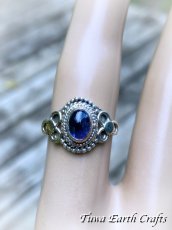 画像3: 【人生の羅針盤・自分らしさ】1点物 宝石質アイオライト指輪リング 16号★スターリングシルバー デザイン ジュエリー★お守りパワーストーン天然石ヒーリングアクセサリー スピリチュアル (3)