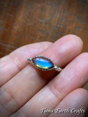 画像11: 1点物 高品質 ラブラドライト リング 指輪 12号   天然石パワーストーンアクセサリー ヒーリングジュエリー  スピリチュアル お守り (11)