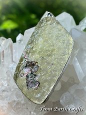 画像5: 【魔除けお守り】大ぶり 石全長4.6cm 高品質 古代ローマングラス ペンダントトップ 美銀化★1点もの スターリングシルバー お守り アクセサリー ヒーリングジュエリー　 (5)