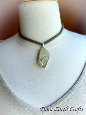 画像10: 【魔除けお守り】大ぶり 石全長4.6cm 高品質 古代ローマングラス ペンダントトップ 美銀化★1点もの スターリングシルバー お守り アクセサリー ヒーリングジュエリー　 (10)