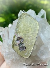 画像7: 【魔除けお守り】大ぶり 石全長4.6cm 高品質 古代ローマングラス ペンダントトップ 美銀化★1点もの スターリングシルバー お守り アクセサリー ヒーリングジュエリー　 (7)