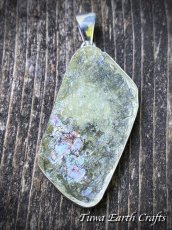 画像26: 【魔除けお守り】大ぶり 石全長4.6cm 高品質 古代ローマングラス ペンダントトップ 美銀化★1点もの スターリングシルバー お守り アクセサリー ヒーリングジュエリー　 (26)