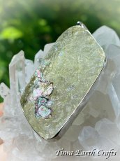 画像6: 【魔除けお守り】大ぶり 石全長4.6cm 高品質 古代ローマングラス ペンダントトップ 美銀化★1点もの スターリングシルバー お守り アクセサリー ヒーリングジュエリー　 (6)