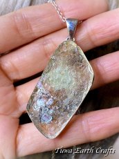 画像23: 【魔除けお守り】大ぶり 石全長4.6cm 高品質 古代ローマングラス ペンダントトップ 美銀化★1点もの スターリングシルバー お守り アクセサリー ヒーリングジュエリー　 (23)