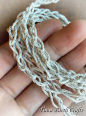 画像7: 再入荷♪【Tuwaオリジナル】マルチに使える編み編みヘンプチェーン 麻紐 ナチュラル 生成り ネックレス コード*金属アレルギーの方にも安心 ブレスレット*ヒッピーバンド*ラリエット*チョーカー (7)