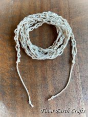 画像6: 再入荷♪【Tuwaオリジナル】マルチに使える編み編みヘンプチェーン 麻紐 ナチュラル 生成り ネックレス コード*金属アレルギーの方にも安心 ブレスレット*ヒッピーバンド*ラリエット*チョーカー (6)