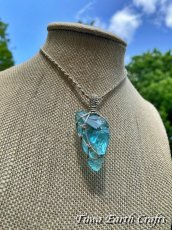 画像9: 石全長4cm大ぶり 高品質アンダラクリスタル(シエラネバダ産)ネックレス・ペンダント ブルートパーズ アクアブルー 原石 宝石質 シンプル&ナチュラル マクラメ 1点もの  天然石 ハンドメイドアクセサリー スピリチュアル お守り ヒーリングジュエリー 金属アレルギー対応  (9)