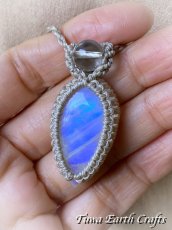 画像36: 【直感力アップ・潜在能力を引き出す】大ぶり高品質ロイヤルブルームーンストーン　ペンダント・ネックレス 1点もの 生成り シンプル＆ナチュラル 天然石パワーストーンお守りアクセサリー マクラメ ハンドメイド 癒し効果　6月誕生石 (36)