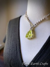 画像34: 【霊的成長・変革を促す】石全長4.3cm大ぶり 高品質アンダラクリスタル（シエラネバダ産）ネックレス・ペンダント ソラリス/エンジェルオーラ イエロー シンプル＆ナチュラル マクラメ 1点もの ハンドメイドアクセサリー スピリチュアル　お守り ヒーリングジュエリー 第12チャクラ対応 (34)