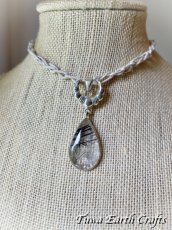 画像6: 【健康運アップ・厄除けお守り・浄化】大ぶり♪ 高品質ブラックトルマリンインクォーツ ペンダントトップ★パワーストーン天然石ハンドメイドアクセサリー スターリングシルバー ヒーリング スピリチュアル お守り　電磁波対策　積極性向上 (6)