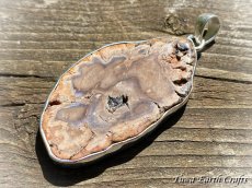 画像10: 石全長4.6cm 大ぶり高品質ブルーフォレスト 珪化木 ペトリファイドウッド  ペンダントトップ 1点もの★ヒーリングストーン天然石ジュエリー　パワーストーンアクセサリー (10)