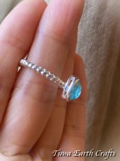 画像10: 【モチベーションUP・意志の強化】高品質 ブルーアパタイト リング 指輪 13号 ヒーリング天然石パワーストーンアクセサリー スピリチュアルお守りジュエリー スターリングシルバー (10)