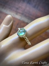 画像9: 【モチベーションUP・意志の強化】高品質 ブルーアパタイト リング 指輪 13号 ヒーリング天然石パワーストーンアクセサリー スピリチュアルお守りジュエリー スターリングシルバー (9)