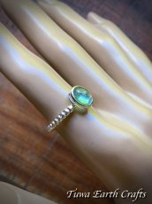 画像8: 【モチベーションUP・意志の強化】高品質 ブルーアパタイト リング 指輪 13号 ヒーリング天然石パワーストーンアクセサリー スピリチュアルお守りジュエリー スターリングシルバー (8)