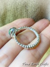 画像13: 【モチベーションUP・意志の強化】高品質 ブルーアパタイト リング 指輪 13号 ヒーリング天然石パワーストーンアクセサリー スピリチュアルお守りジュエリー スターリングシルバー (13)