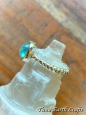 画像11: 【モチベーションUP・意志の強化】高品質 ブルーアパタイト リング 指輪 13号 ヒーリング天然石パワーストーンアクセサリー スピリチュアルお守りジュエリー スターリングシルバー (11)