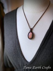 画像22: 幻想的 夕焼け色♪【夢の実現・直観力アップ】高品質ピンク ラブラドライト ネックレス ペンダント＊シンプル 1点もの マクラメ ヒーリング天然石パワーストーンアクセサリー レインボーラブラドライト スピリチュアルお守りジュエリー (22)