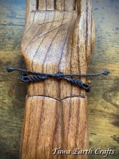 画像12: 【開運お守り・癒し・生命力アップ】高品質 アンモナイト化石 ＆琥珀 ブレスレット バングル ＊アンバー 1点ものマクラメ編みアクセサリー ハンドメイド＊天然石パワーストーン お守りアクセサリー ヒーリング スピリチュアルジュエリー (12)