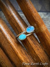 画像8: 高品質ブルームーンストーン ＆ ラリマー リング 指輪 サイズ調節可能 オープンリング  15号 16号 17号 18号★天然石パワーストーン お守りアクセサリー スピリチュアル ヒーリングジュエリー (8)