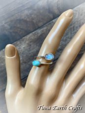 画像19: 高品質ブルームーンストーン ＆ ラリマー リング 指輪 サイズ調節可能 オープンリング  15号 16号 17号 18号★天然石パワーストーン お守りアクセサリー スピリチュアル ヒーリングジュエリー (19)