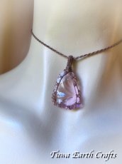 画像10: リバーシブル両面使い可能♪ 宝石質アンダラクリスタル（シエラネバダ産）ネックレス・ペンダント  希少ハートオブゴッドウィズインピンク シンプル＆ナチュラル マクラメ 1点ものパワーストーン天然石ハンドメイドアクセサリー スピリチュアルお守りヒーリングジュエリー (10)