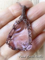 画像7: リバーシブル両面使い可能♪ 宝石質アンダラクリスタル（シエラネバダ産）ネックレス・ペンダント  希少ハートオブゴッドウィズインピンク シンプル＆ナチュラル マクラメ 1点ものパワーストーン天然石ハンドメイドアクセサリー スピリチュアルお守りヒーリングジュエリー (7)