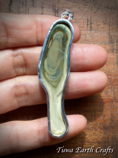 画像1: 石全長5.2cm大ぶり♪高品質ロイヤルインペリアルジャスパー(メキシコ産) ペンダントトップ* アースカラーの天然石 パワーストーン お守りアクセサリー