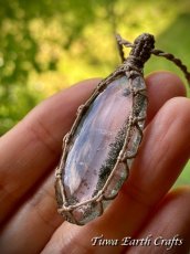 画像14: 石全長4cm大ぶり♪【開運・自営業お守り・財運アップ】高品質ガーデンクォーツ ペンダント/ネックレス*シンプル 庭園水晶 クローライトインクォーツ 1点もの*天然石パワーストーン アクセサリー マクラメ お守りヒーリングジュエリー スピリチュアル (14)