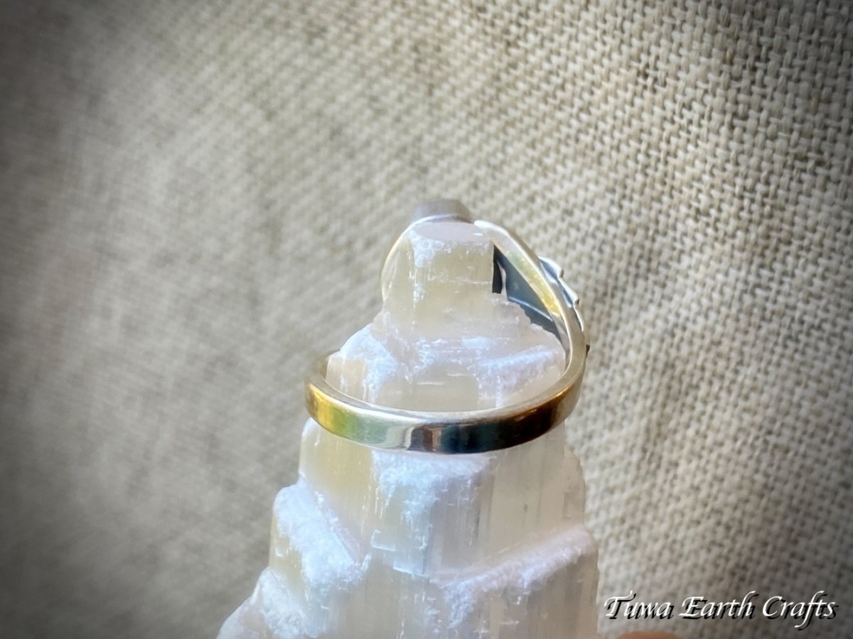 画像30: 【魔除け・厄除け・ポジティブ思考】高品質 大粒ペリドット原石 指輪 リング 15号★スターリングシルバー★植物・葉っぱデザイン♪ 1点物 天然石 パワーストーンアクセサリー 8月誕生石 ヒーリングジュエリー  (30)