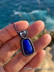 画像15: 【邪気払い・開運・受験お守り】高品質ラピスラズリ（アフガニスタン産）ペンダント ネックレス　 マクラメ 星空色 シンプル パワーストーン天然石アクセサリー 合格祈願　厄除けお守り スピリチュアル (15)